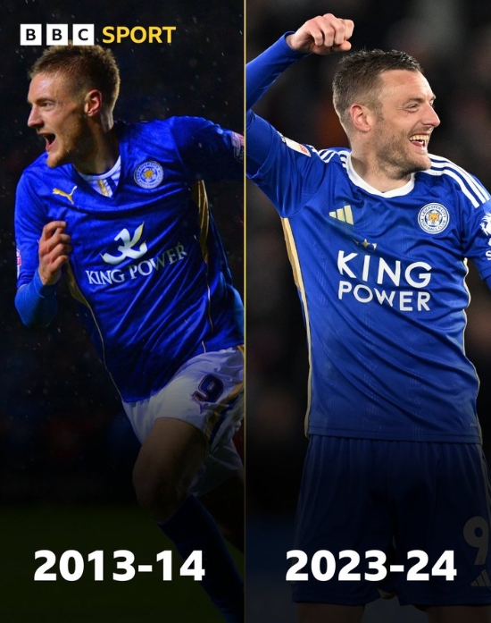  莱斯特城老将发威，瓦尔迪戴帽助球队逃离降级区